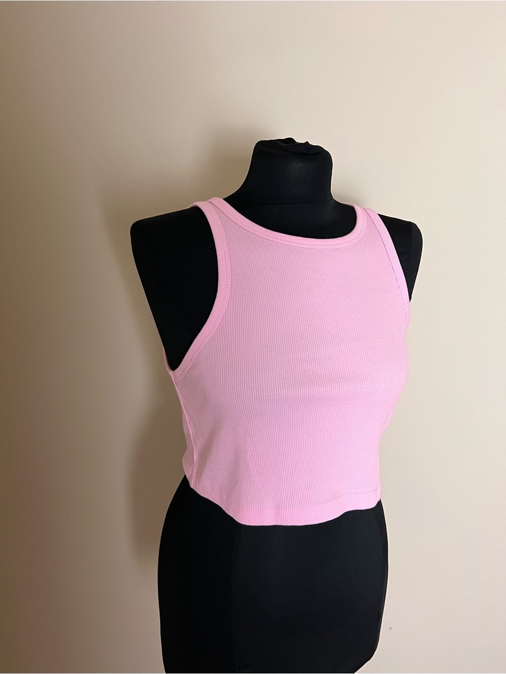 Wild Fable Pink Ribbed Cropped Tank Top - Women